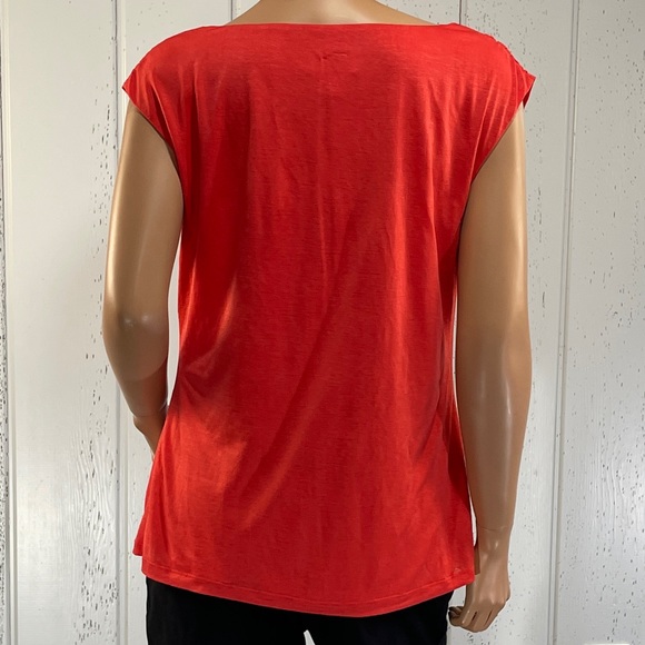 *Laundry by Shelli Segal Women's Layered Draped Sleeveless Top Sz L - Picture 3 of 10